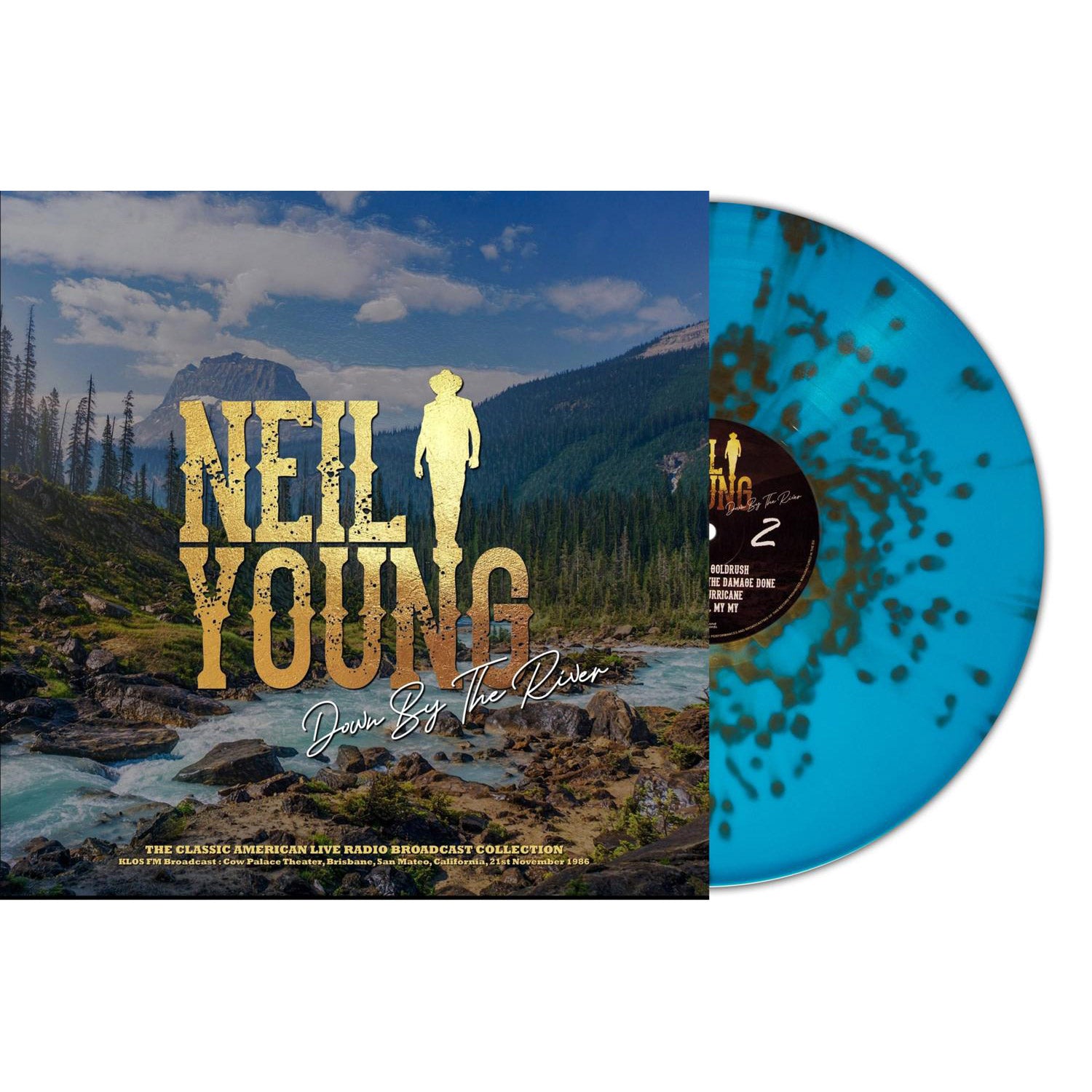 Neil Young – Down By The River – Cow Palace Theater 1986 (Turquoise/Gold Splatter Vinyl)