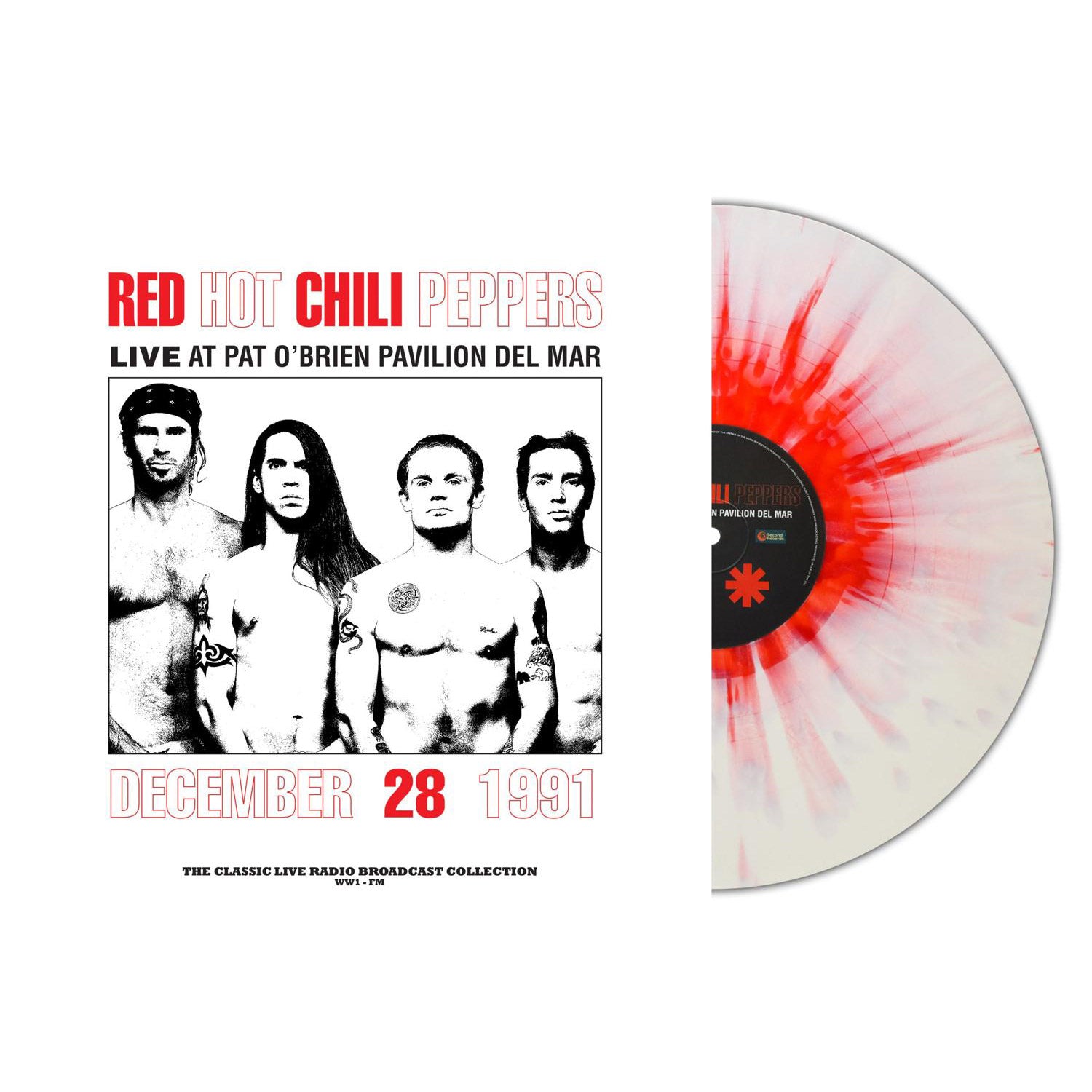 Red Hot Chili Peppers – At Pat O’Brien Pavilion Del Mar (White/Red Splatter Vinyl)