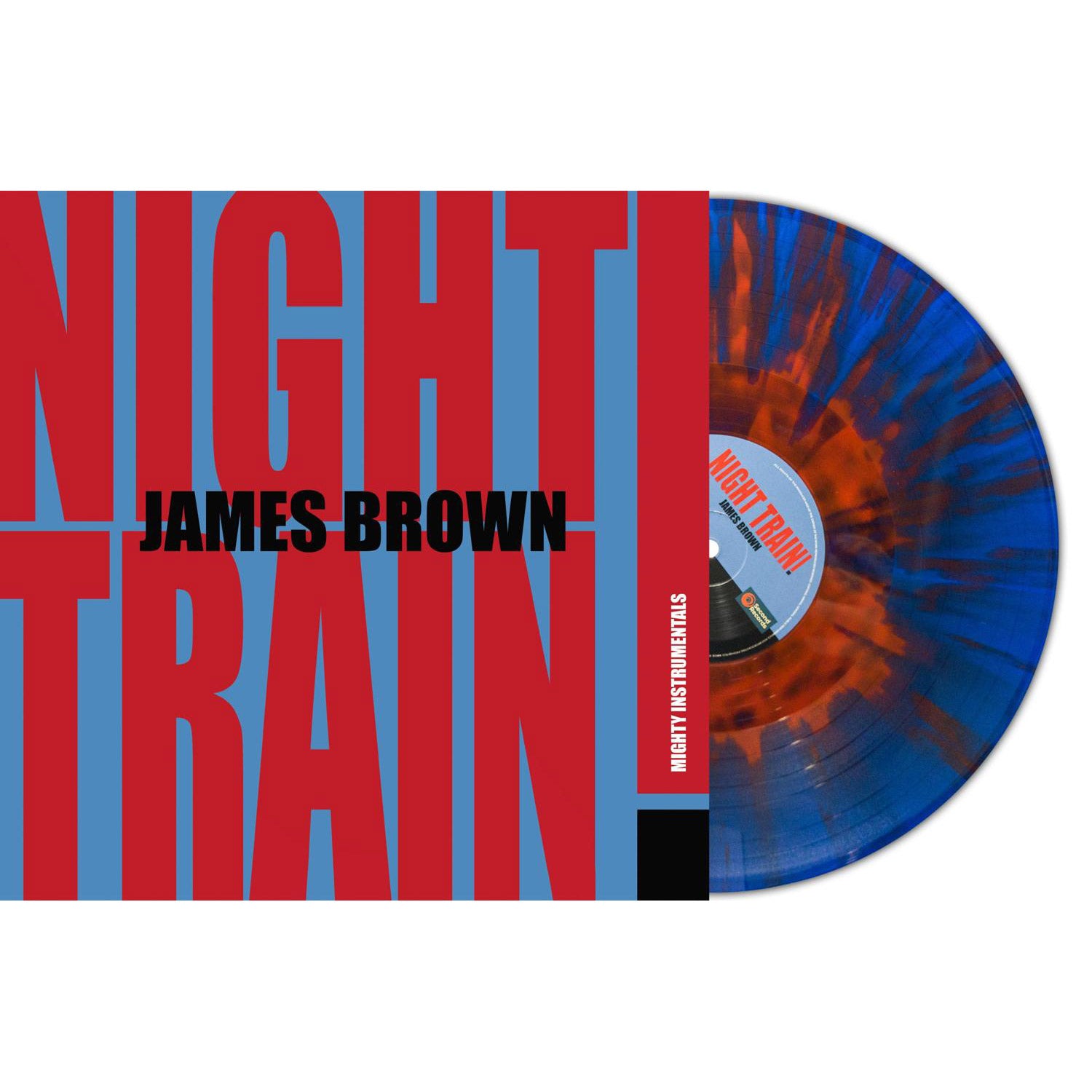James Brown – Night Train! (Mighty Instrumentals) (Blue/Red Splatter Vinyl)