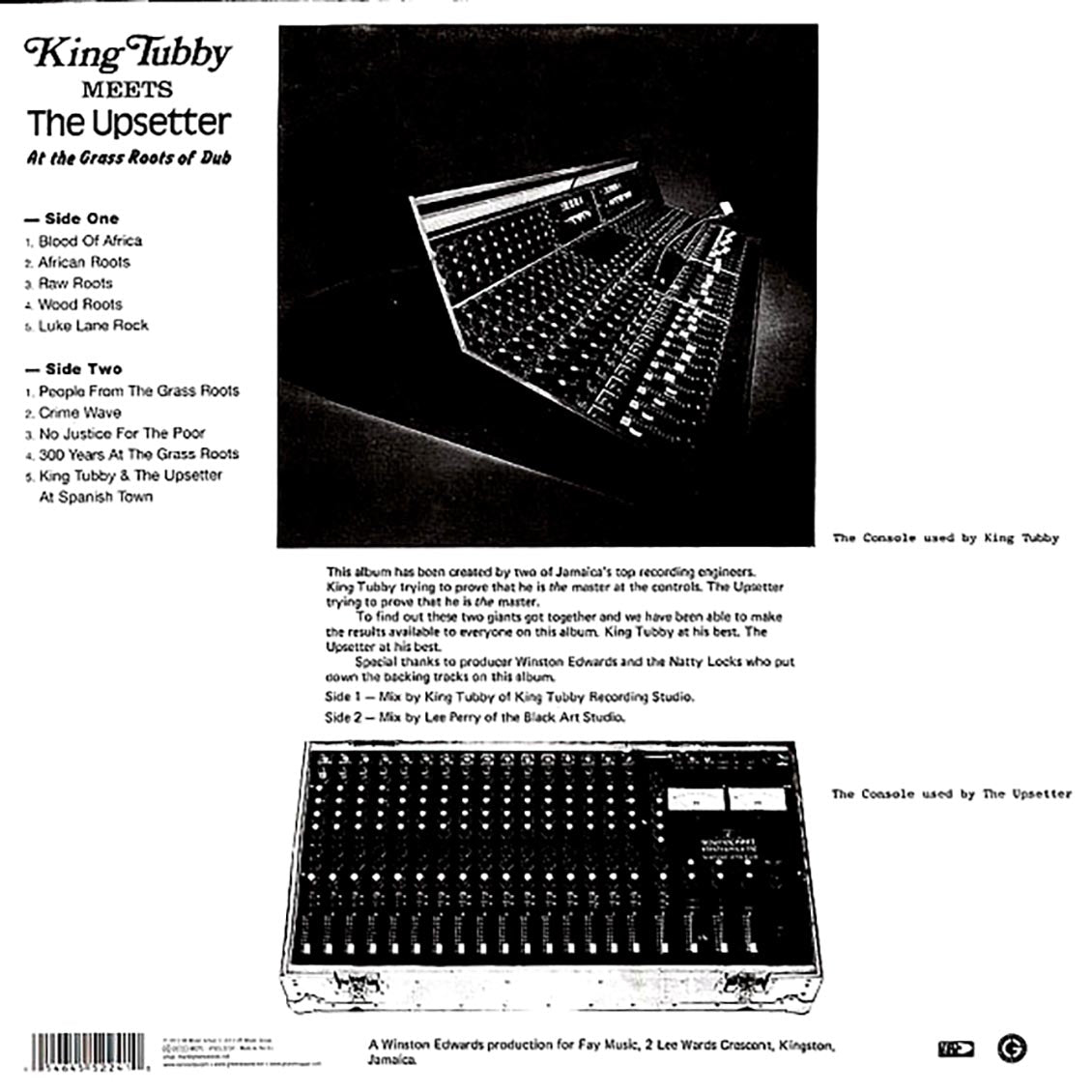 King Tubby, Lee Perry - King Tubby Meets The Upsetter At The Grass Roots Of Dub