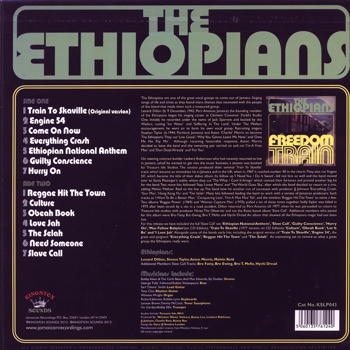 The Ethiopians - Freedom Train (180g)