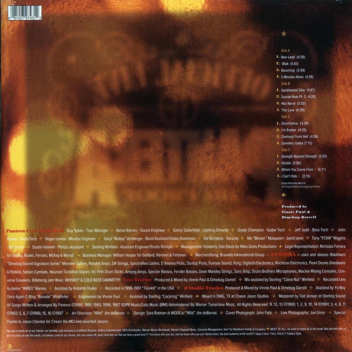 Pantera - Official Live (2xLP) (180g)