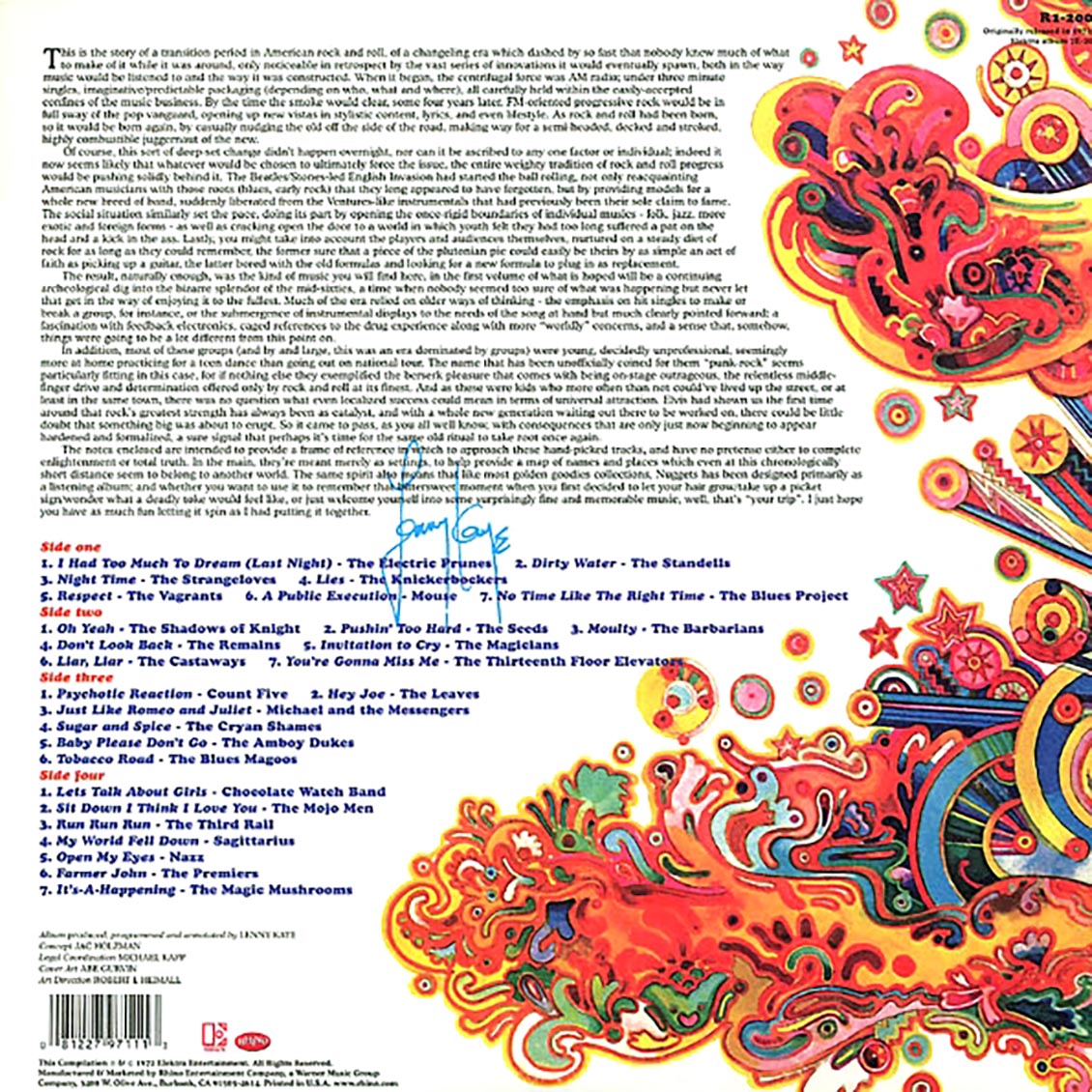 The Seeds, Chocolate Watch Band, The Amboy Dukes, Nazz, Etc. - Nuggets: Original Artyfacts From The First Psychedelic Era 1965-1968 (2xLP) (180g)