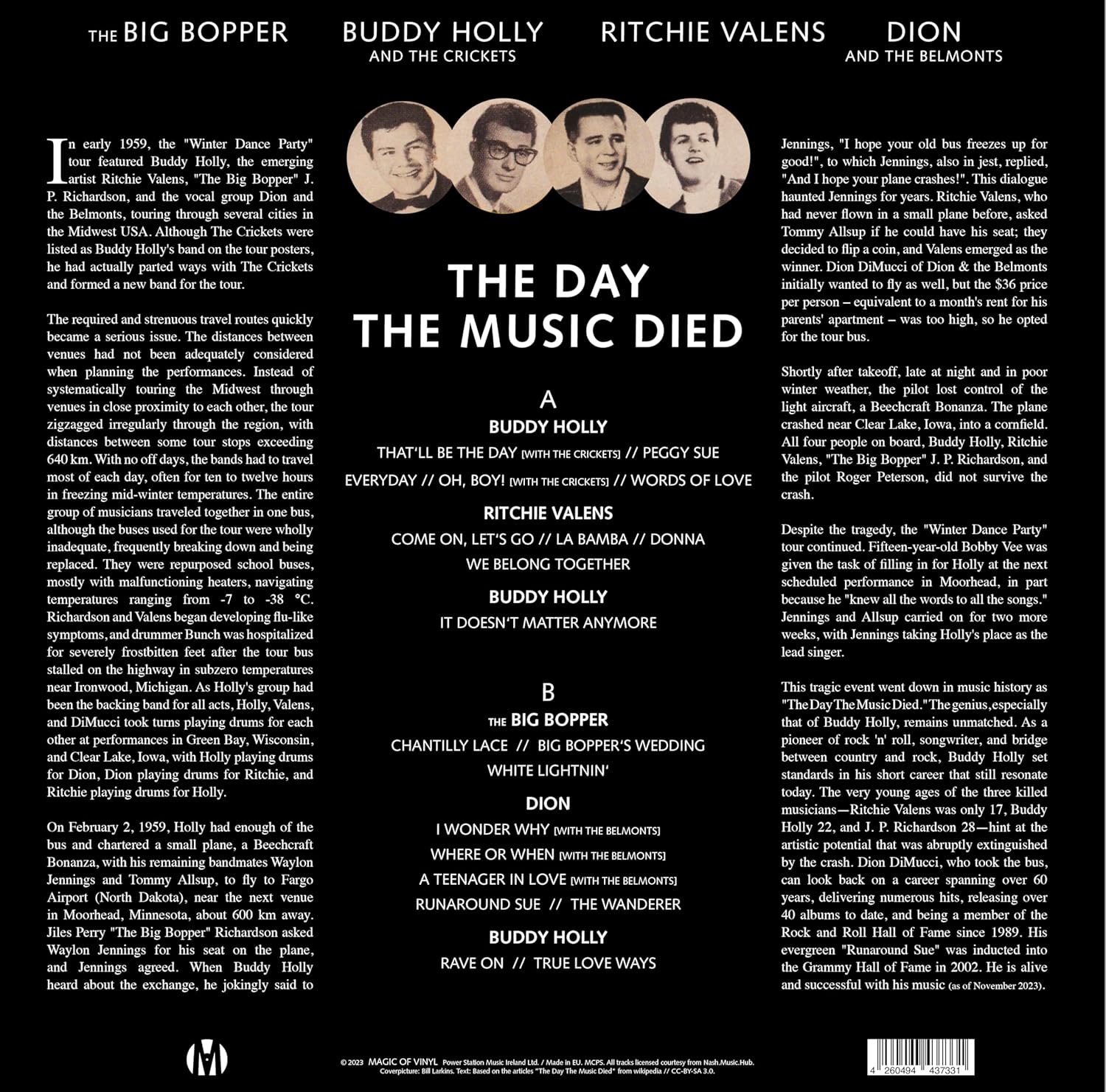 The Day The Music Died - Limited Edition Colored Vinyl