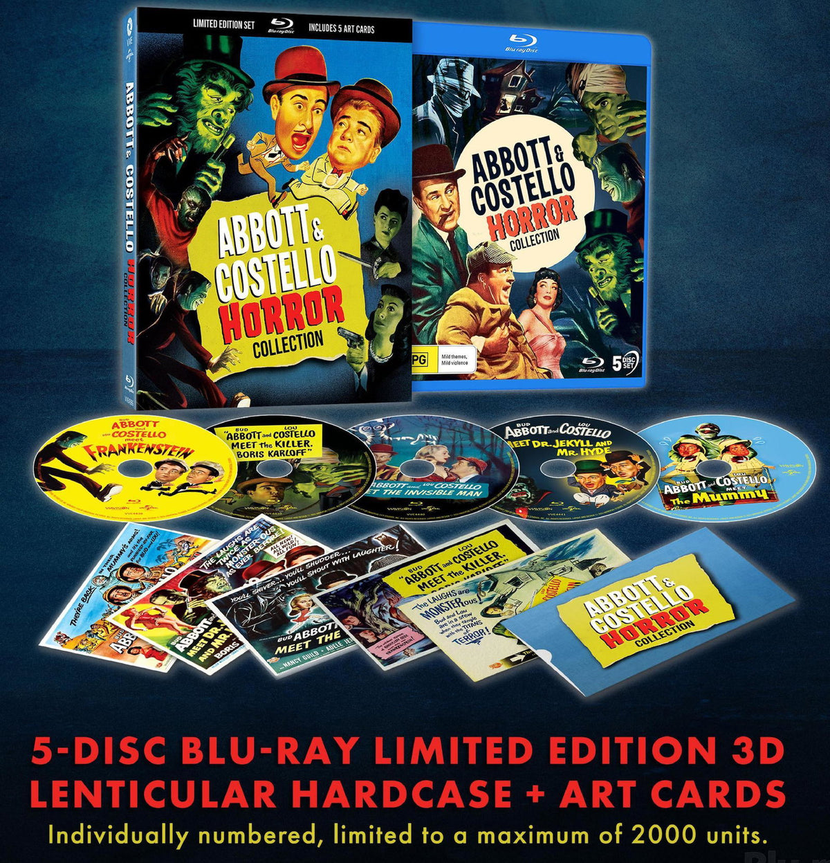 ABBOTT & COSTELLO HORROR COLLECTION (1948 - 1955) (LIMITED EDITION 3D LENTICULAR HARDCASE) - ABBOTT & COSTELLO HORROR COLLECTION (1948 - 1955) (LIMITED EDITION 3D LENTICULAR HARDCASE)