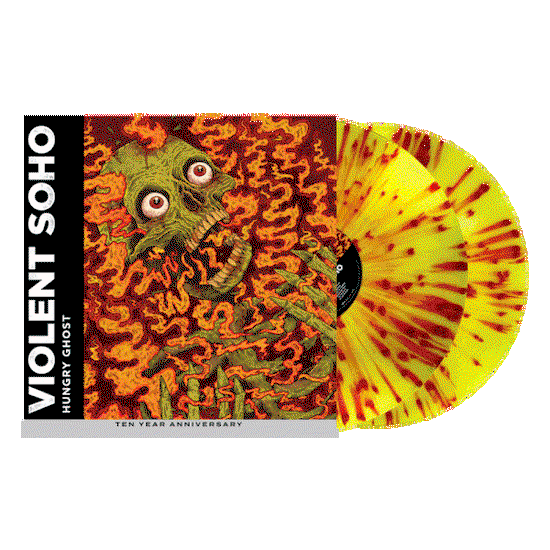 VIOLENT SOHO - HUNGRY GHOST (10 YEAR ANNIVERSARY) (YELLOW WITH ORANGE & RED SPLATTER VINYL/2LP)