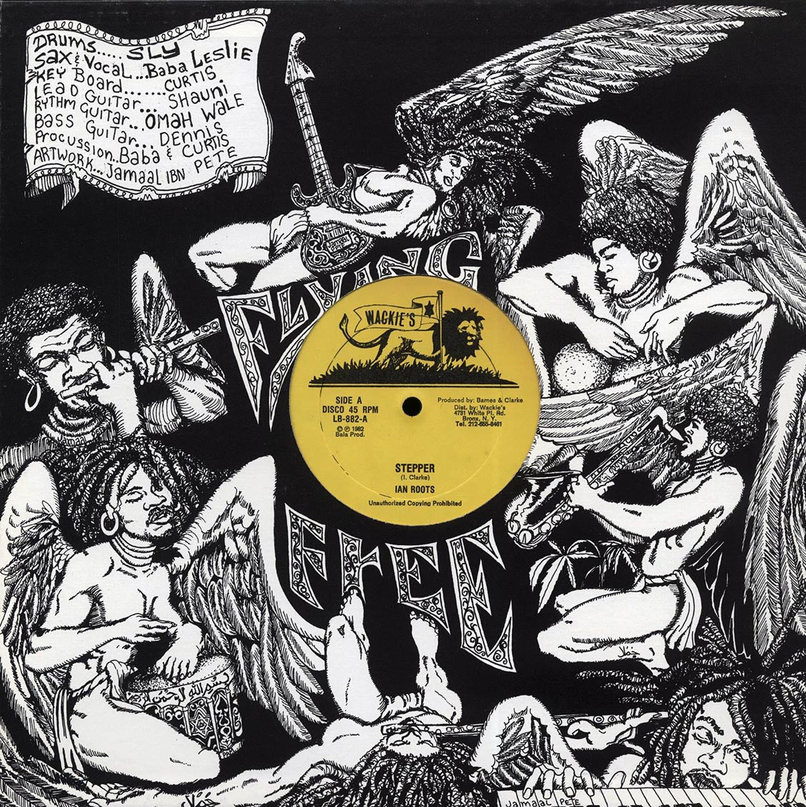 Ian Roots - Stepper (Extended Mix)  /  Wackie's Rhythm Force - Stepper's Dub (orig. press)
