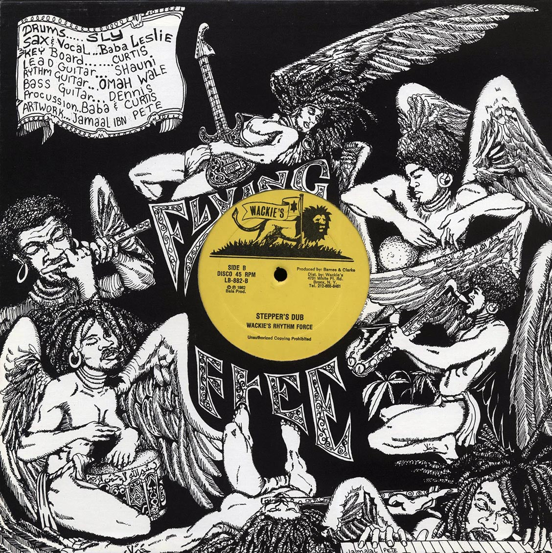 Ian Roots - Stepper (Extended Mix)  /  Wackie's Rhythm Force - Stepper's Dub (orig. press)