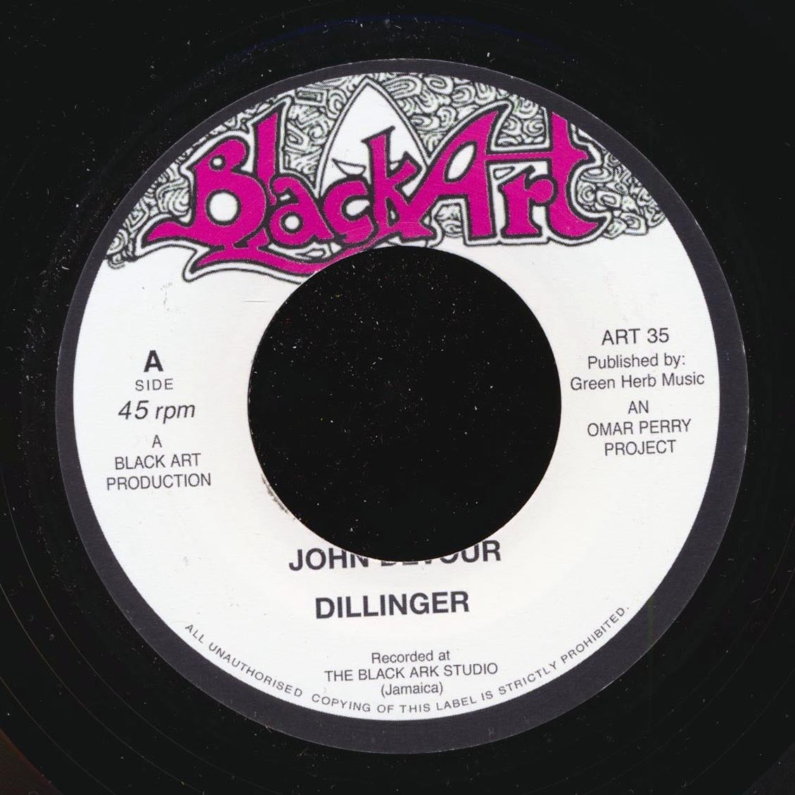 Dillinger - John Devour  /  David Isaacs - A Place In The Sun (UK press)
