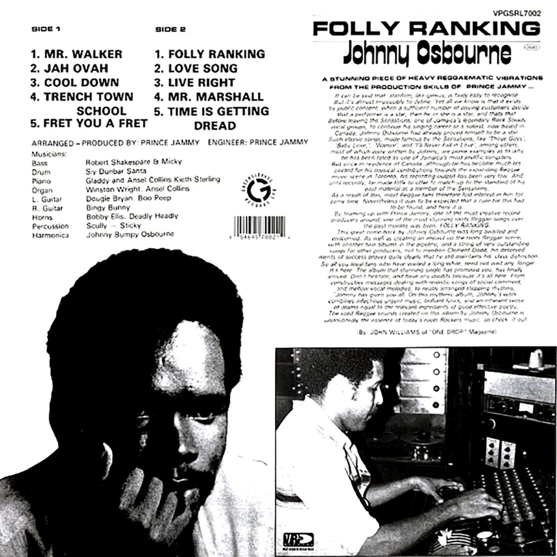 Johnny Osbourne - Folly Ranking