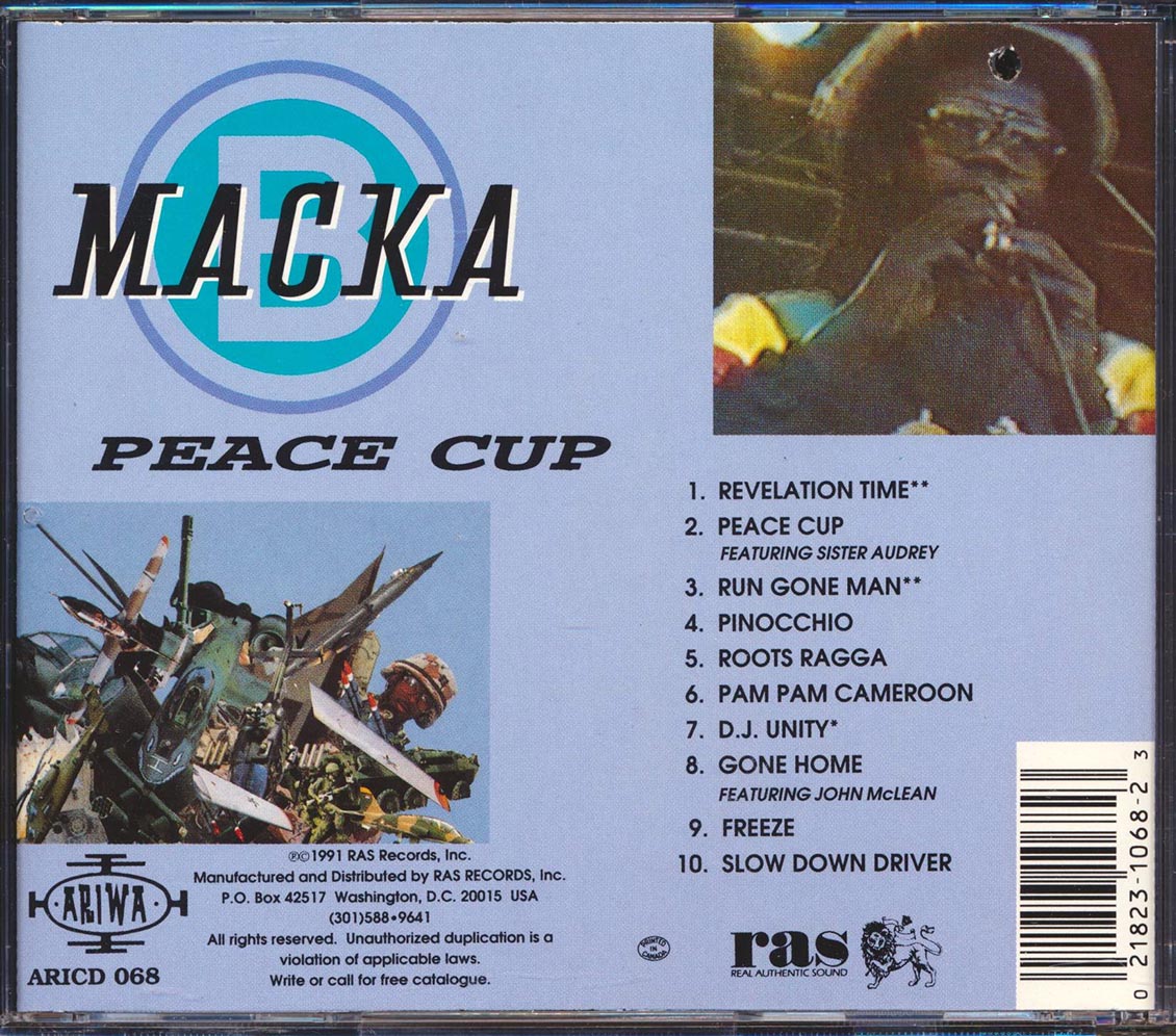 Macka B - Peace Cup (marked/ltd stock)