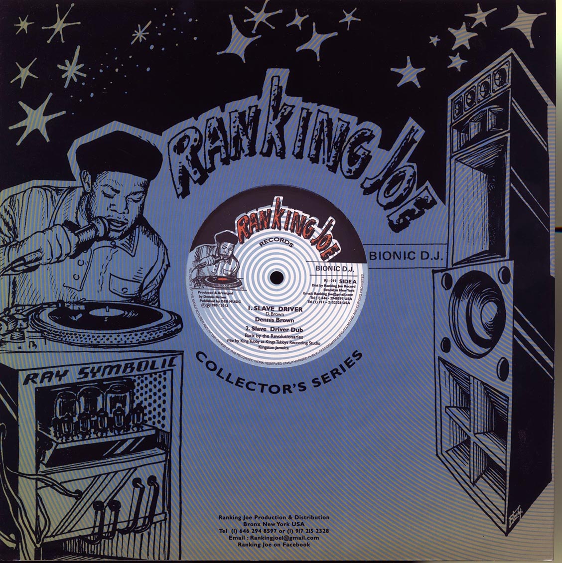 Dennis Brown - Slave Driver; Revolutionaries - Slave Driver Dub  /  Ranking Joe - Slave Driver Catch A Fire; Revolutionaries - Driver Rub A Dub