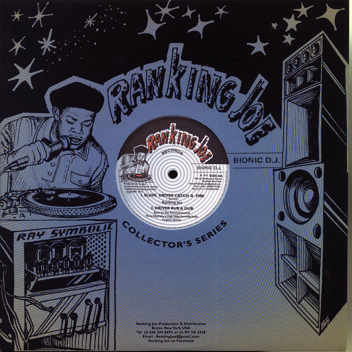 Dennis Brown - Slave Driver; Revolutionaries - Slave Driver Dub  /  Ranking Joe - Slave Driver Catch A Fire; Revolutionaries - Driver Rub A Dub