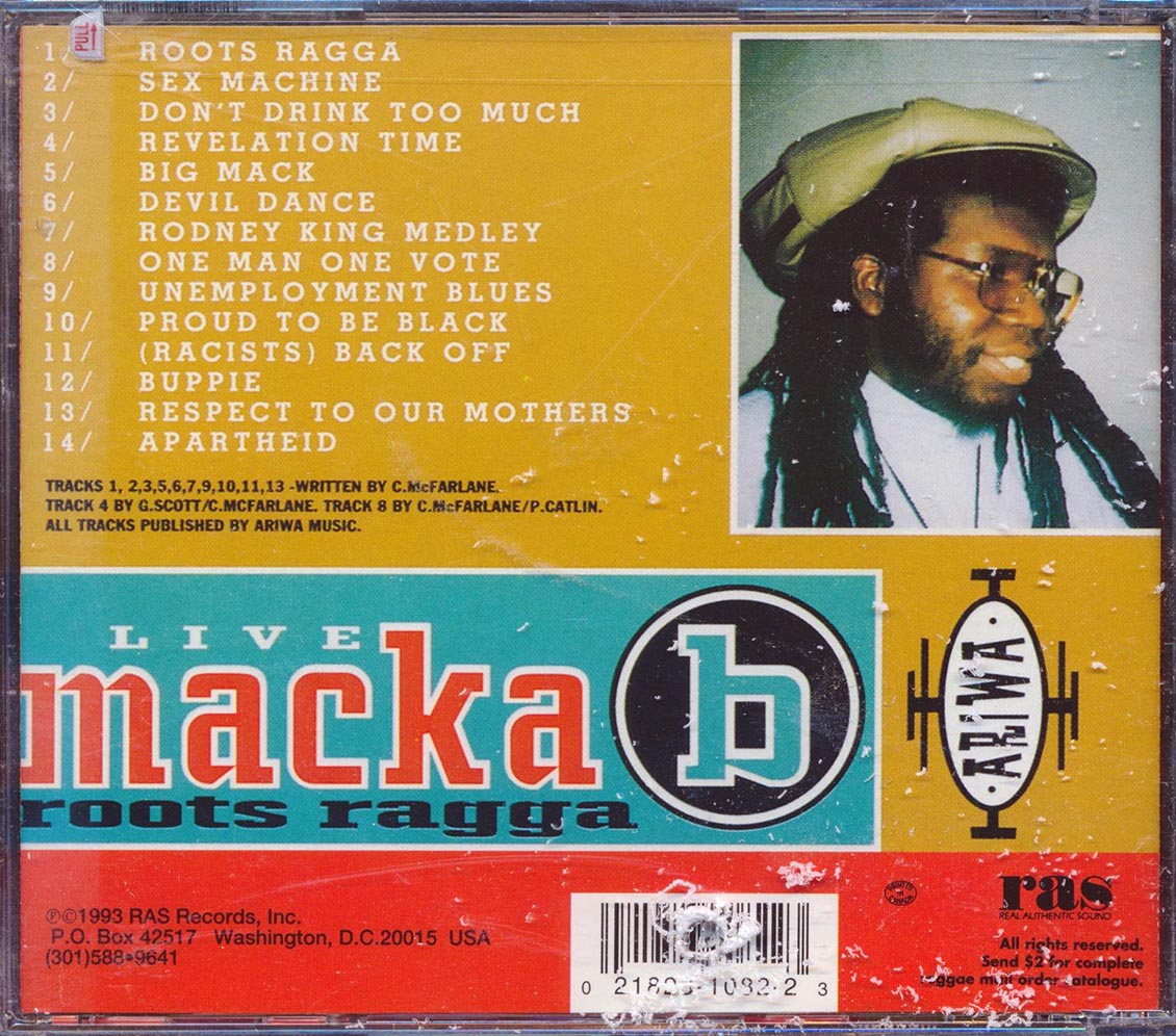 Macka B - Roots Ragga Live (marked/ltd stock)