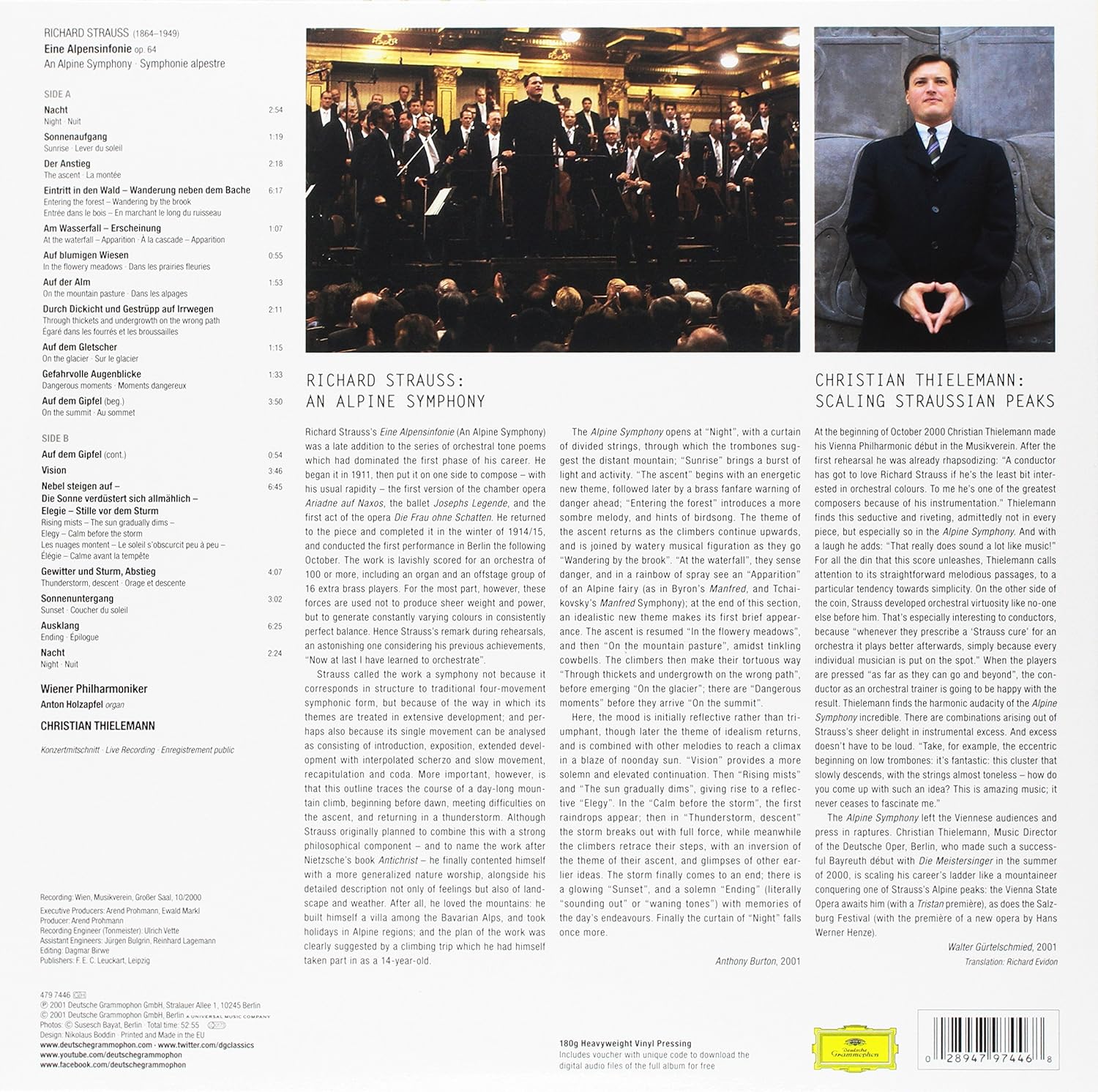 Richard Strauss: Eine Alpensinfonie Op.64 [LP, 180g]
