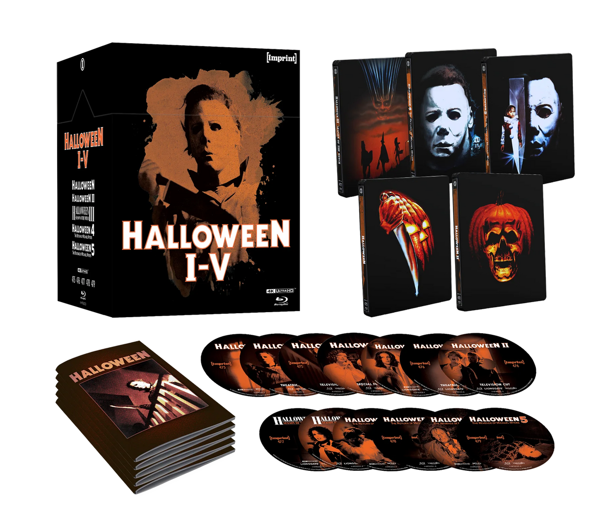 Halloween I - V (1978 - 1989) (4kuhd/Blu-ray) - Halloween I - V (1978 - 1989) (4kuhd/Blu-ray)