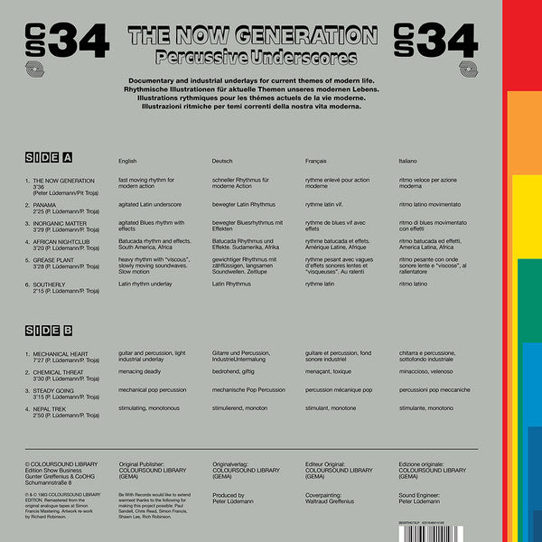 LUDEMANN,PETER & PIT TROJA - NOW GENERATION (COLOURSOUND) (140G/METALLIC SILVER SLEEVE)