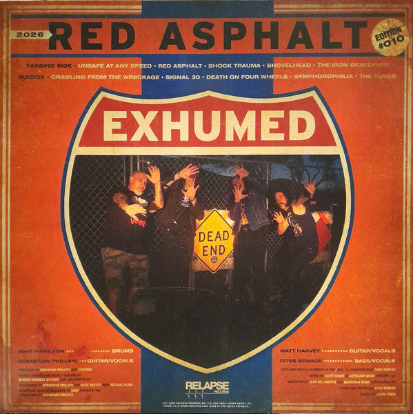 EXHUMED - RED ASPHALT (BLOOD RED VINYL)