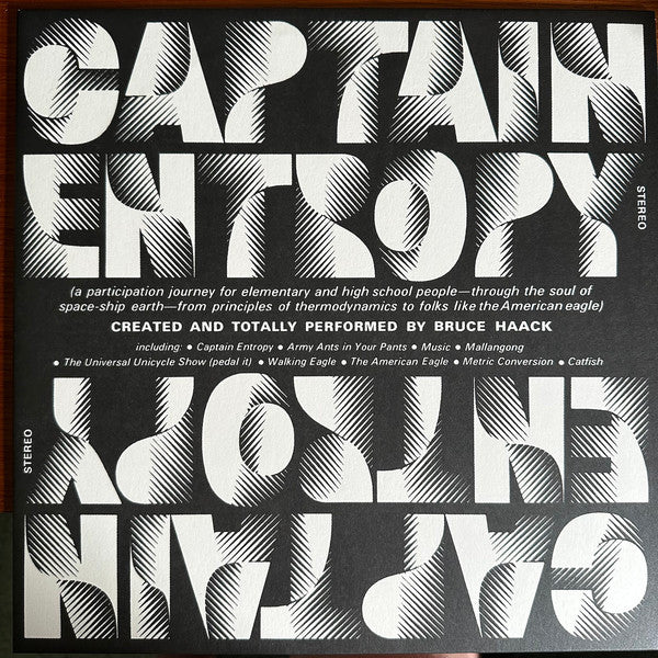 HAACK,BRUCE - CAPTAIN ENTROPY (CLEAR VINYL)