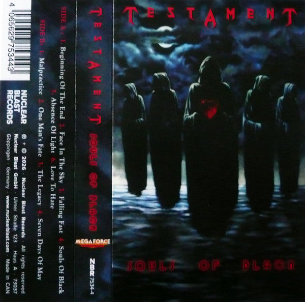 TESTAMENT - SOULS OF BLACK (RED CASSETTE)