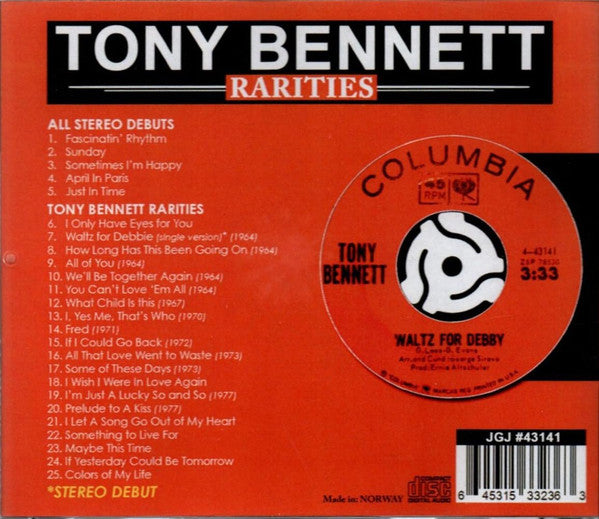 BENNETT,TONY - RARITIES-BROADCASTS WITH GENE KRUPA