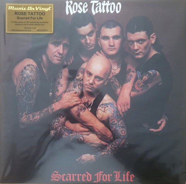 ROSE TATTOO - SCARRED FOR LIFE (RED & WHITE SWIRLED VINYL/140G)