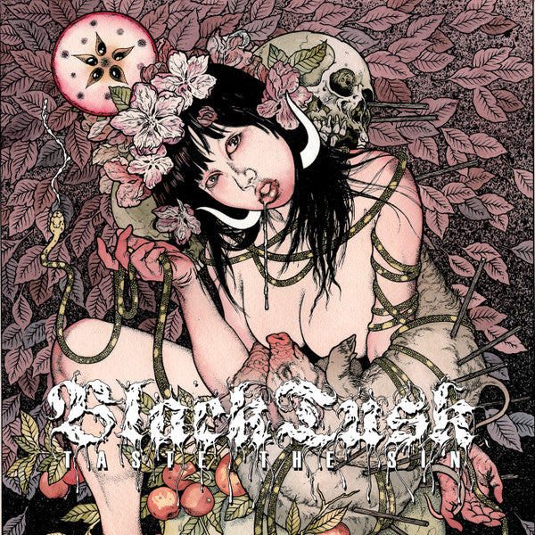 BLACK TUSK - TASTE THE SIN (BABY PINK & VIOLET MERGE WITH WHITE & BONE WHITE SPLATTER VINYL)