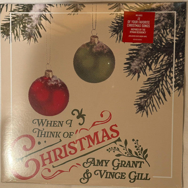 GRANT,AMY & VINCE GILL - WHEN I THINK OF CHRISTMAS (OLIVE GREEN VINYL)