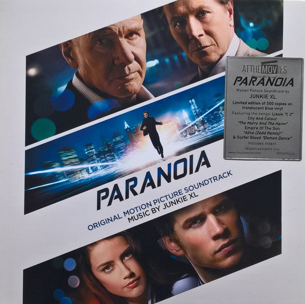 VARIOUS ARTISTS - PARANOIA (JUNKIE XL) OST (180G/TRANSLUCENT BLUE VINYL)