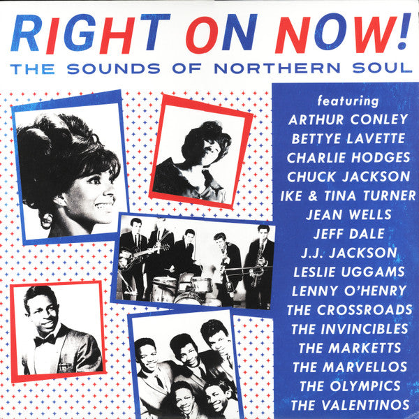 VARIOUS ARTISTS - RIGHT ON NOW! THE SOUNDS OF NORTHERN SOUL (RED WHITE & BLUE SWIRL VINYL)