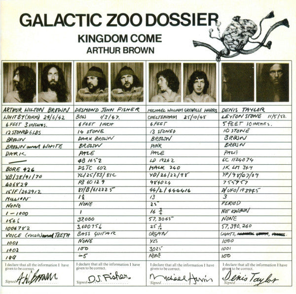 BROWN ARTHUR & KINGDOM COME - GALACTIC ZOO DOSSIER