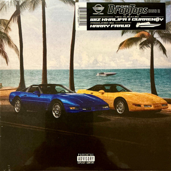 CURRENSY; WIZ KHALIFA & HARRY FRAUD - ROOFLESS RECORDS FOR DROP TOPS (METALLIC CLEAR VINYL)