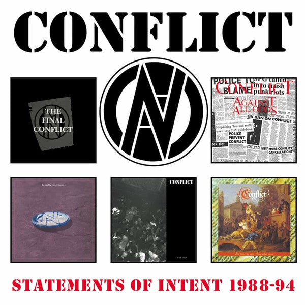 CONFLICT - STATEMENTS OF INTENT 1988-94 (5CD CLAMSHELL BOX)