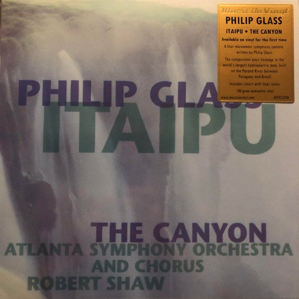 GLASS,PHILIP - ITAIPU / CANYON (2LP/180G/INSERT WITH LINER NOTES/DELUXE HEAVYWEIGHT SLEEVE WITH GLOSS LAMINATE)
