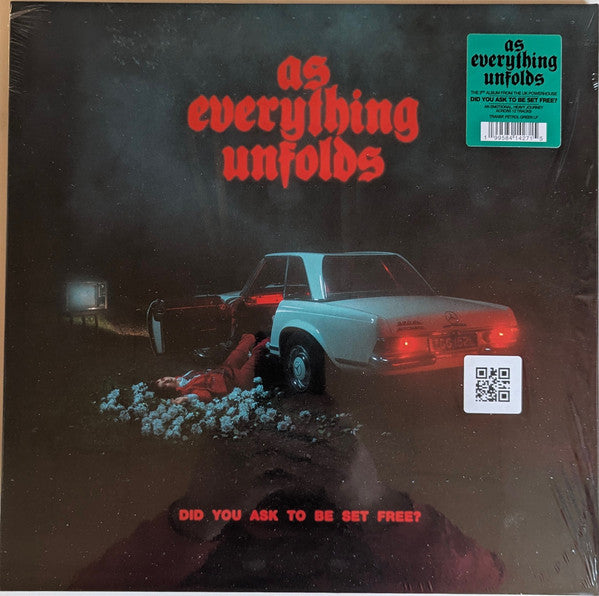 AS EVERYTHING UNFOLDS - DID YOU ASK TO BE SET FREE? (TRANSPARENT PETROL GREEN VINYL)