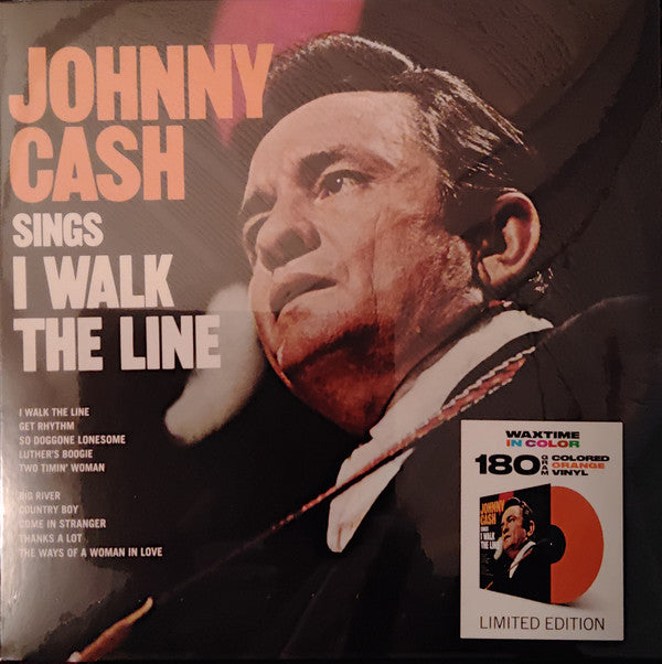 CASH,JOHNNY - SINGS I WALK THE LINE (180G/ORANGE VINYL)