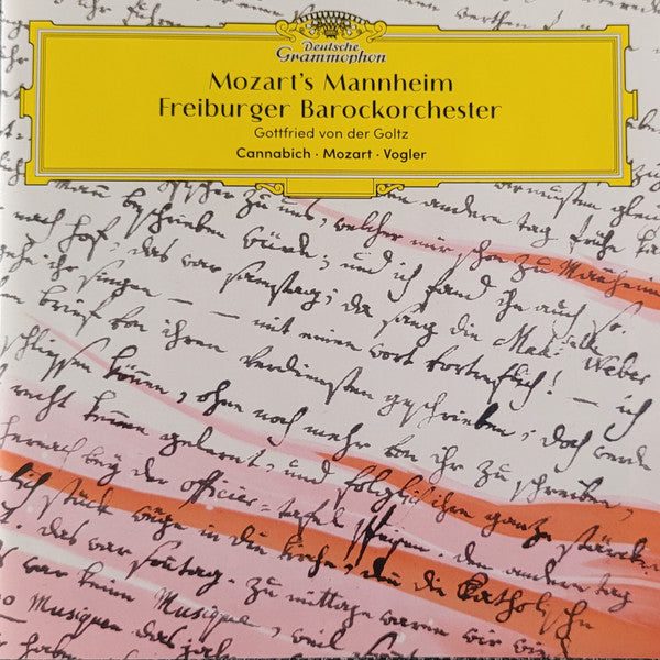 FREIBURGER BAROCKORCHESTER; GOTTFRIED VON DER GOLTZ - MOZART'S MANNHEIM