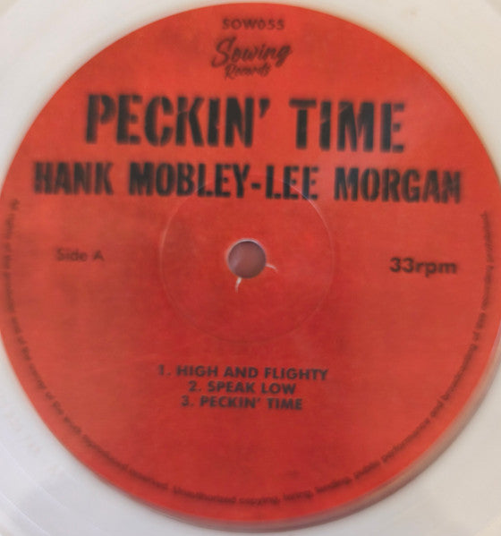 MOBLEY,HANK & LEE MORGAN - PEKIN TIME (CLEAR VINYL)