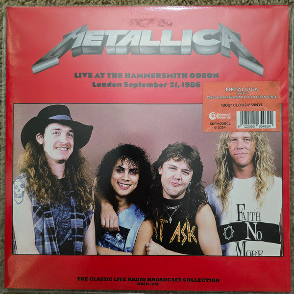 METALLICA - LIVE AT THE HAMMERSMITH ODEON. LONDON 1986 (RED CLOUDY VINYL)