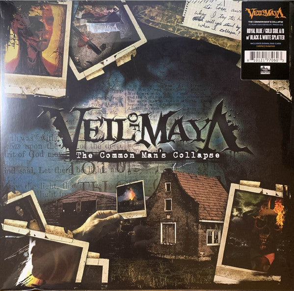 VEIL OF MAYA - COMMON MAN'S COLLAPSE (BLUE & GOLD WITH BLACK & WHITE SPLATTER VINYL)