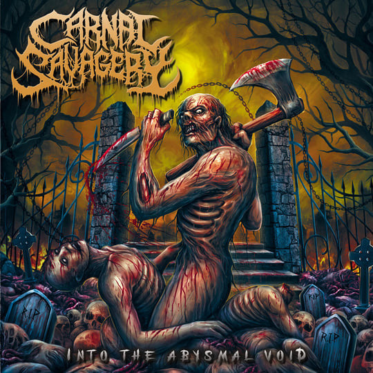 CARNAL SAVAGERY - INTO THE ABYSMAL VOID (YELLOW VINYL)