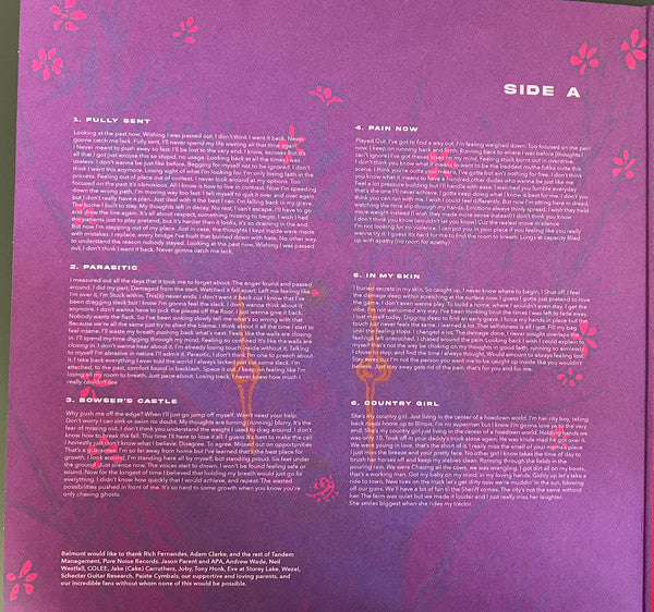 BELMONT - AFTERMATH (ROYAL BLUE W/ VIOLET SMOKE W/ WHITE & HOT PINK SPLATTER VINYL) (I)
