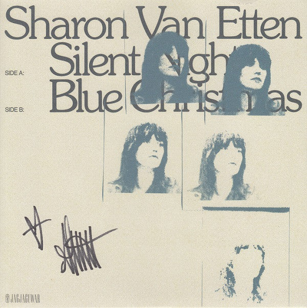 SHARON VAN ETTEN - SILENT NIGHT B/W BLUE CHRISTMAS (CLEAR BLUE 7INCH)