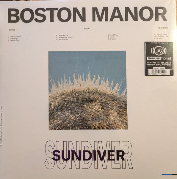 BOSTON MANOR - SUNDIVER (WHITE SKY BLUE GREY SPLATTER VINYL)