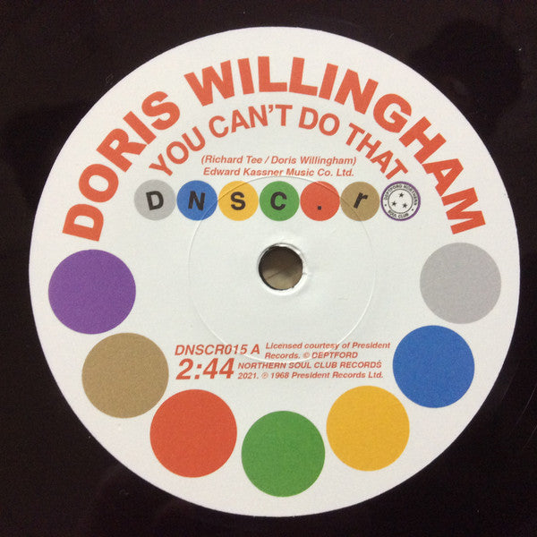 WILLINGHAM,DORIS & PAT HERVEY WITH THE TIARAS - YOU CAN'T DO THAT / CAN'T GET YOU OUT OF MY MIND