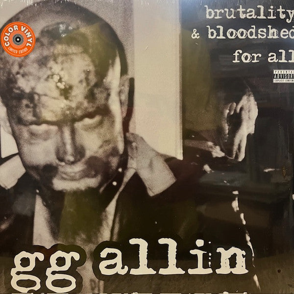 ALLIN,GG & THE MURDER JUNKIES - BRUTALITY & BLOODSHED OR ALL (CLEAR ORANGE VINYL)
