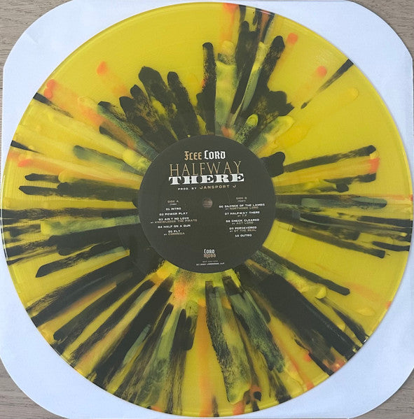 FLEE LORD & JANSPORT J - HALFWAY THERE (HEAVY YELLOW BLACK & ORANGE SPLATTER VINYL)