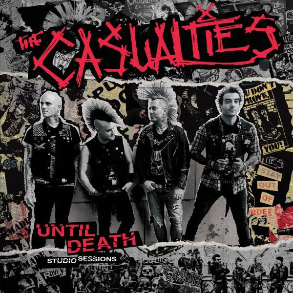 CASUALTIES - UNTIL DEATH: STUDIO SESSIONS (RED/BLACK SPLATTER VINYL)