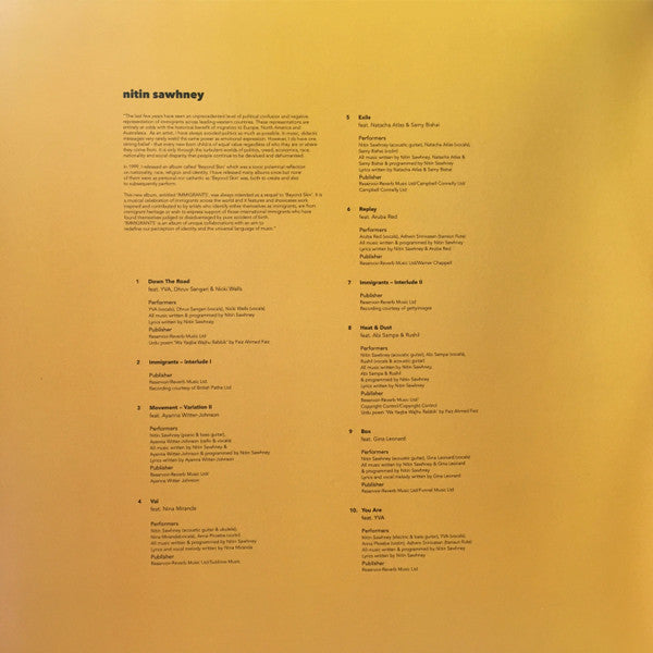 SAWHNEY,NITIN - IMMIGRANTS (2LP)