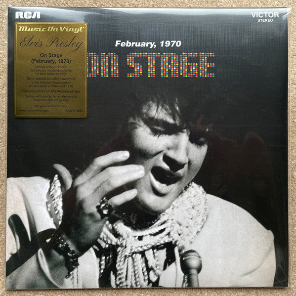 PRESLEY,ELVIS - ON STAGE FEBRUARY 1970 (BLUE VINYL/NUMBERED)